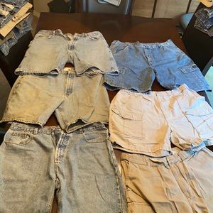 6 men’s jean shorts